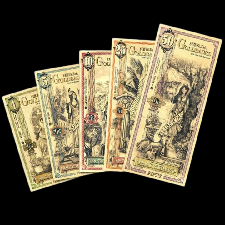 10 Nevada Goldback Note - Justitia