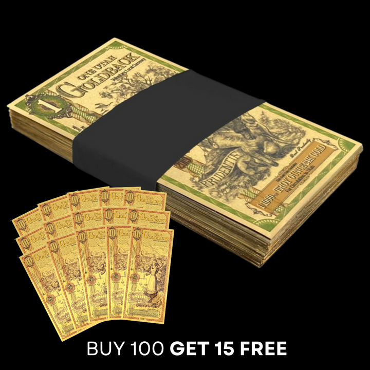 10 Utah Goldback Note - Justitia