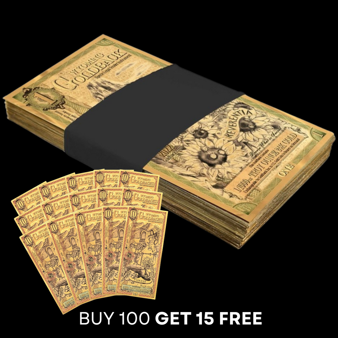 10 Wyoming Goldback Note - Fiducia
