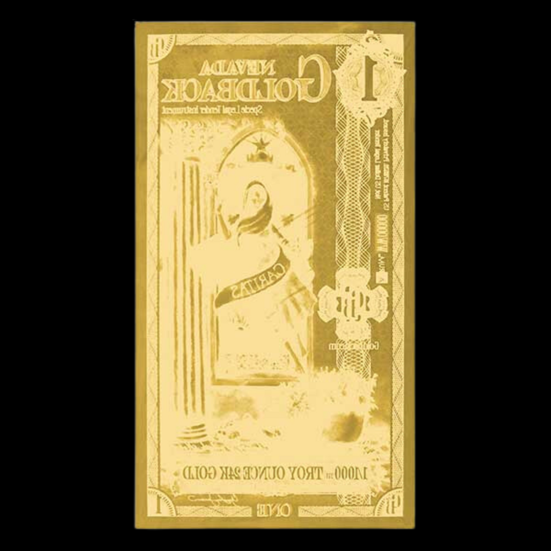 1 Nevada Goldback Note - Caritas
