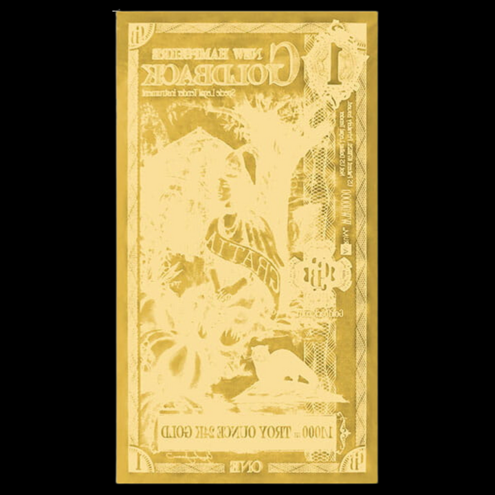 1 New Hampshire Goldback Note - Gratia