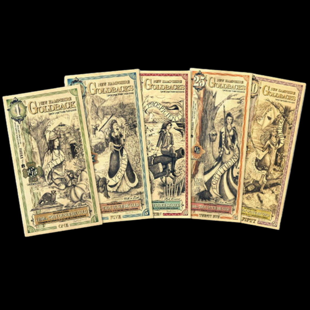1 New Hampshire Goldback Note - Gratia