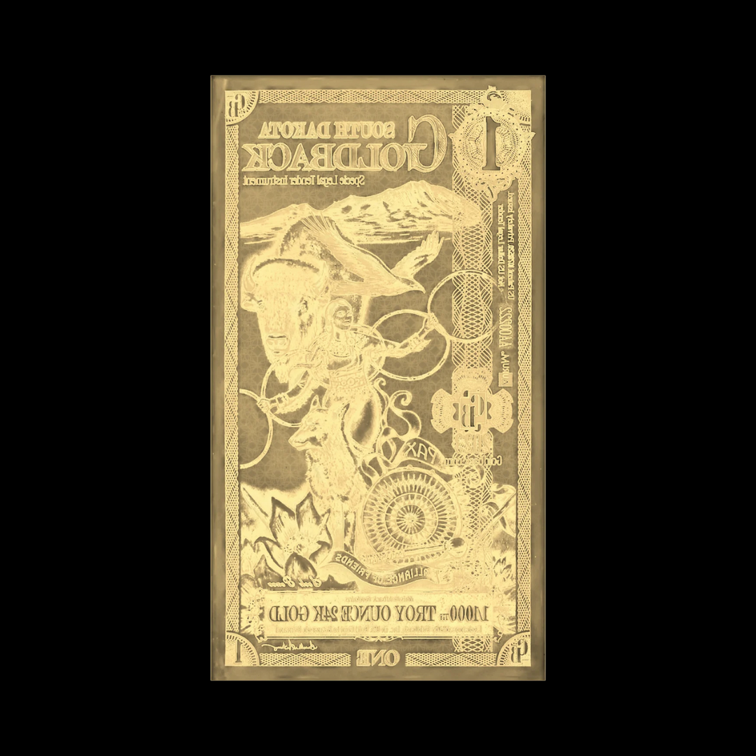 1 South Dakota Goldback Note - Pax
