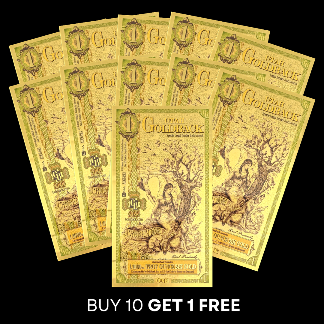 1 Utah Goldback Note - Prudentiae
