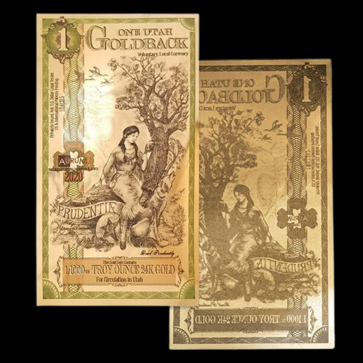 1 Utah Goldback Note - Prudentiae