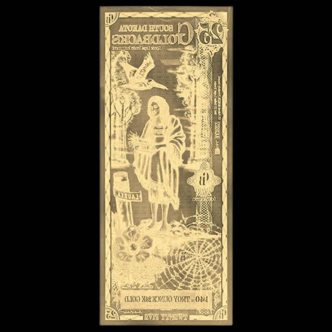 25 South Dakota Goldback Note - Laurea