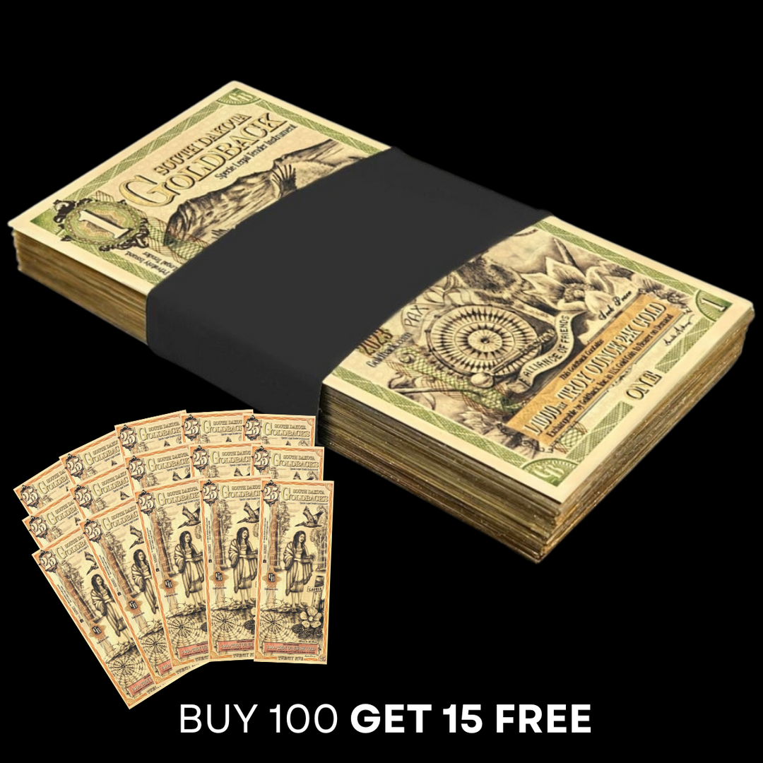 25 South Dakota Goldback Note - Laurea