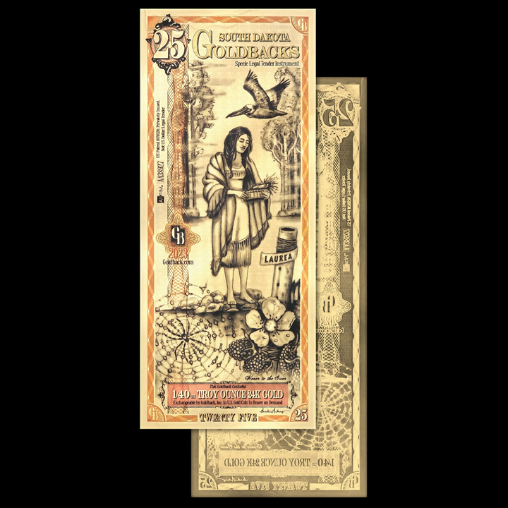 25 Goldback Note
