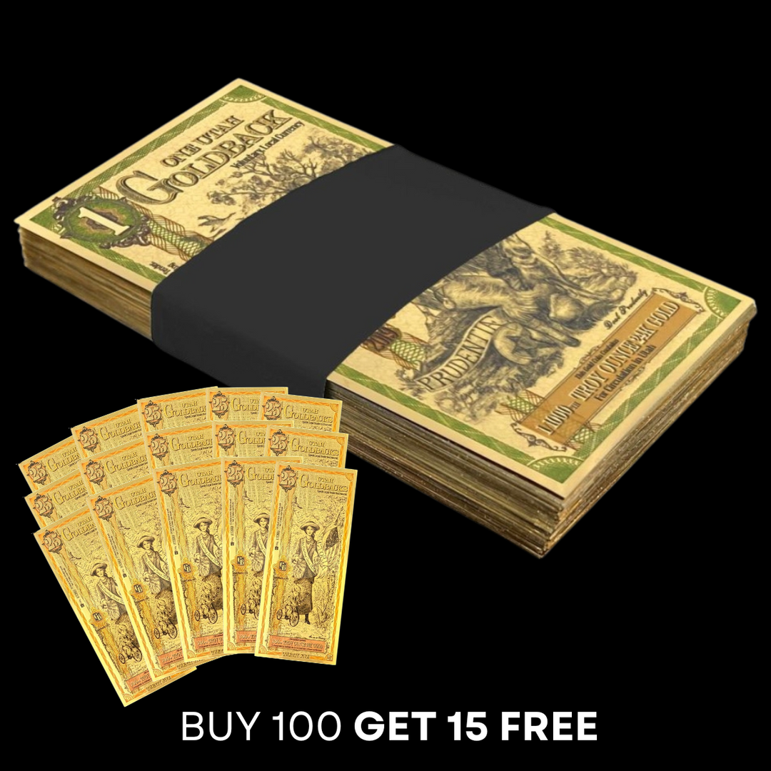 25 Utah Goldback Note - Victoria