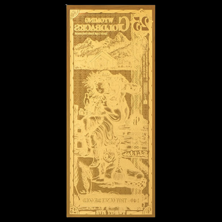 25 Wyoming Goldback Note- Fidelitas