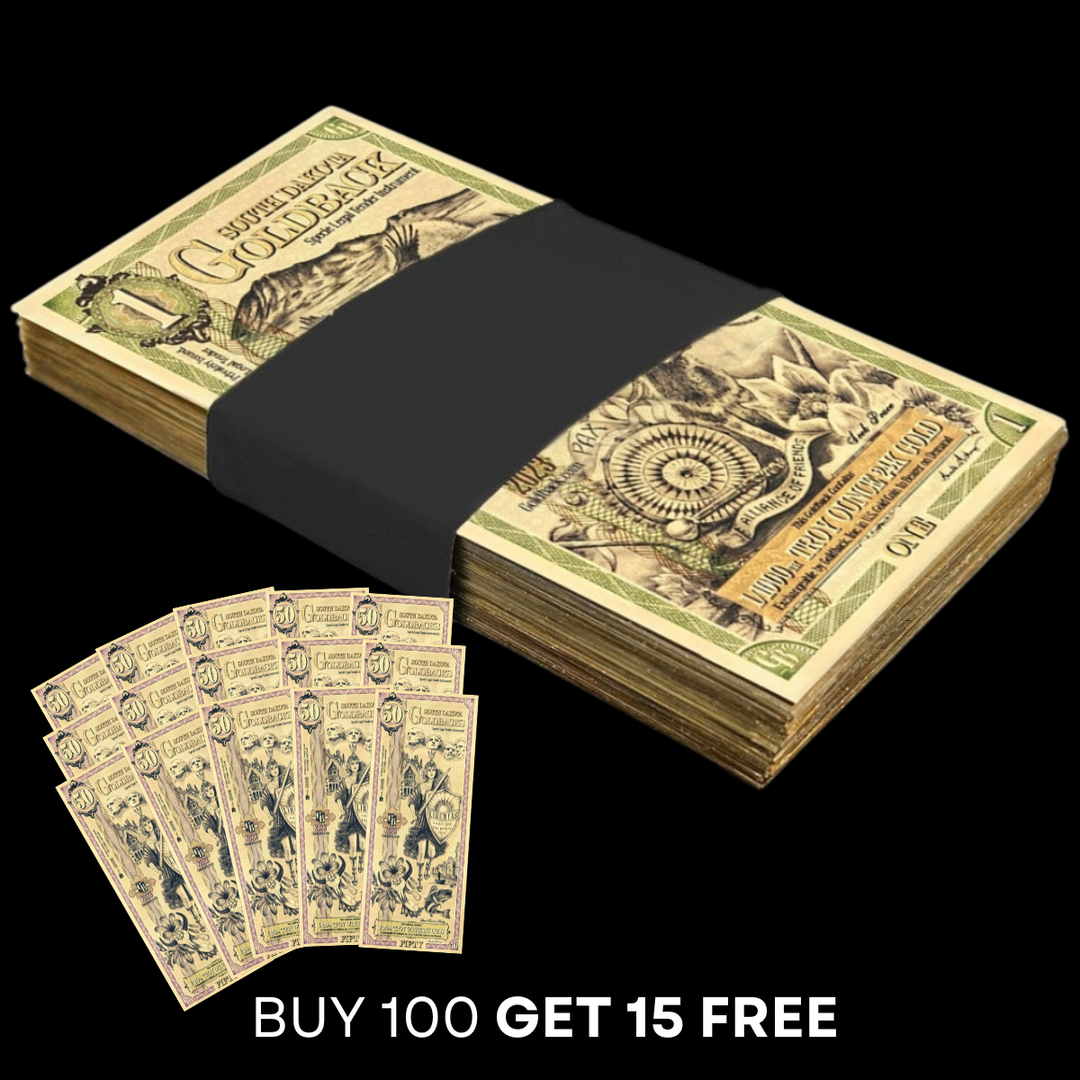 50 South Dakota Goldback Note - Libertas