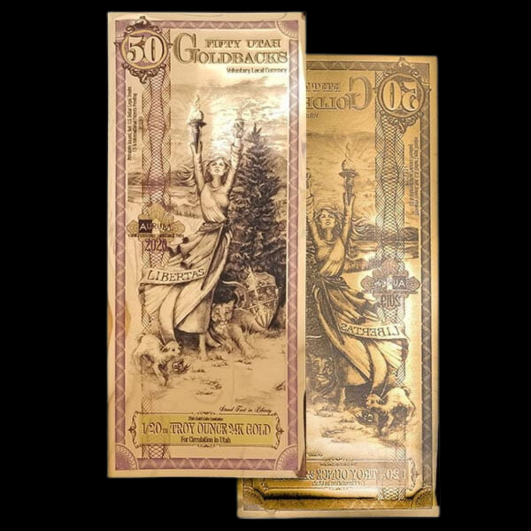 50 Utah Goldback Note- Libertas