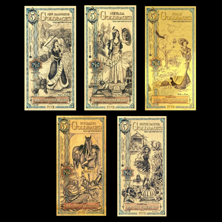 5 Goldback Note