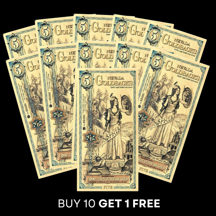 5 Nevada Goldback Note - Sophia