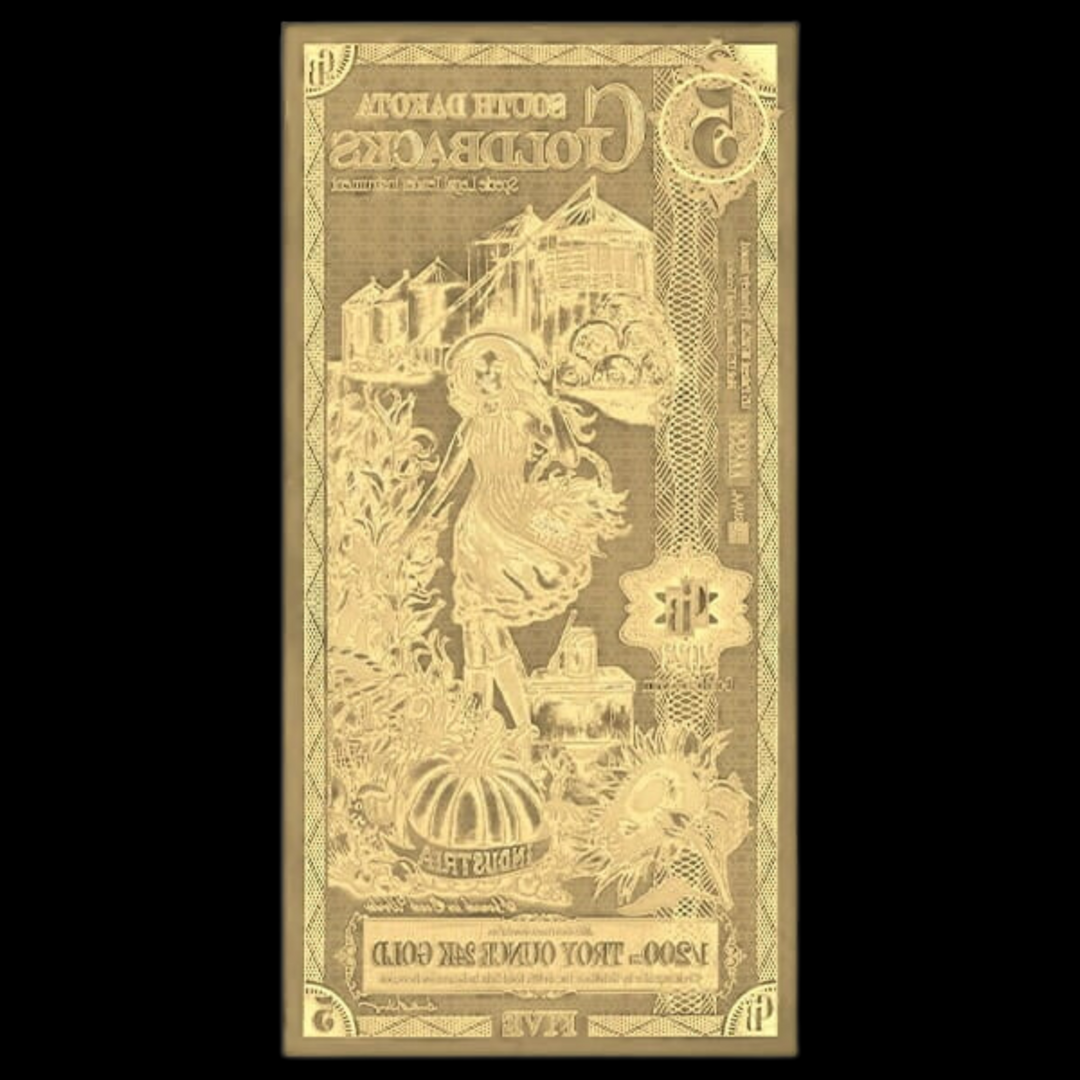 5 South Dakota Goldback Note - Industria