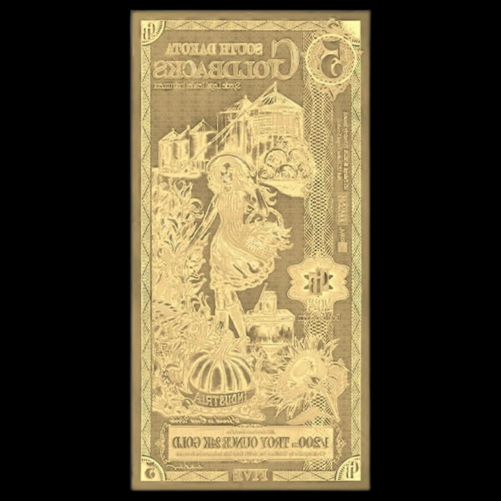 5 South Dakota Goldback Note - Industria