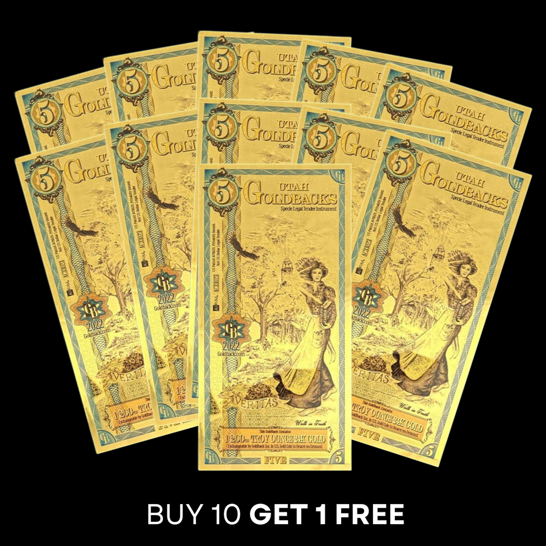 5 Utah Goldback Note - Veritas
