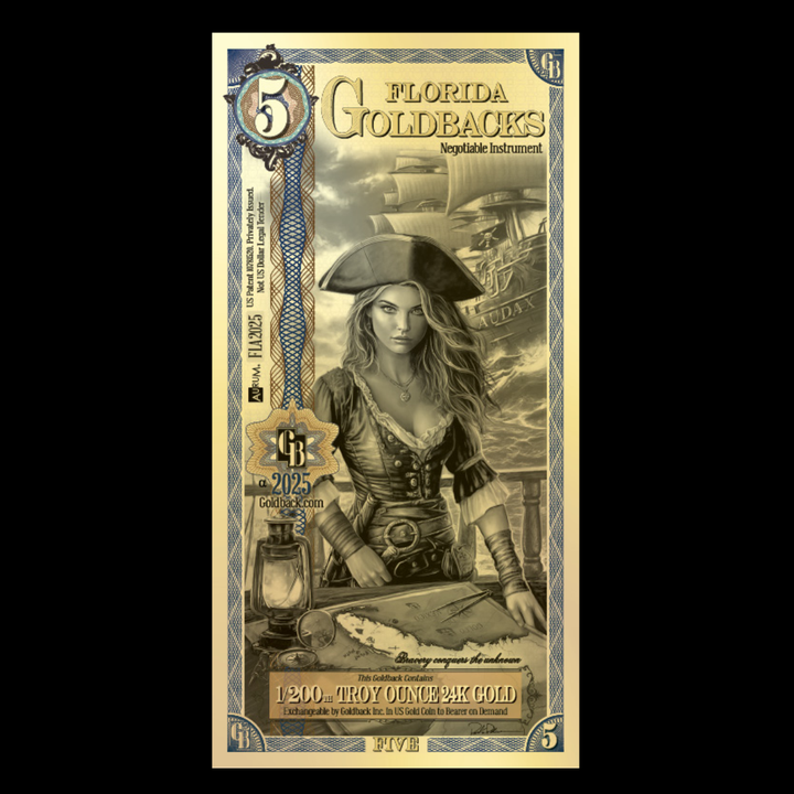 5 Goldback Note
