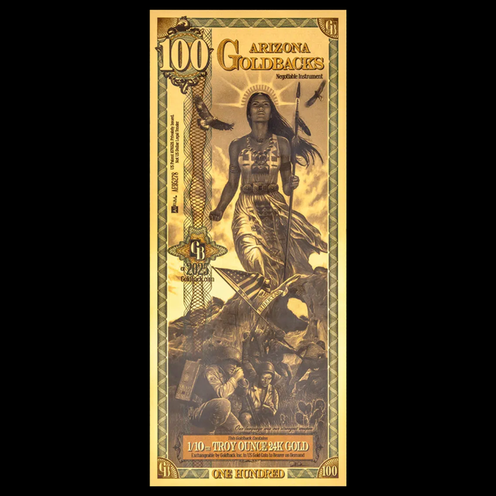 100 Arizona Goldback Note – Libertas