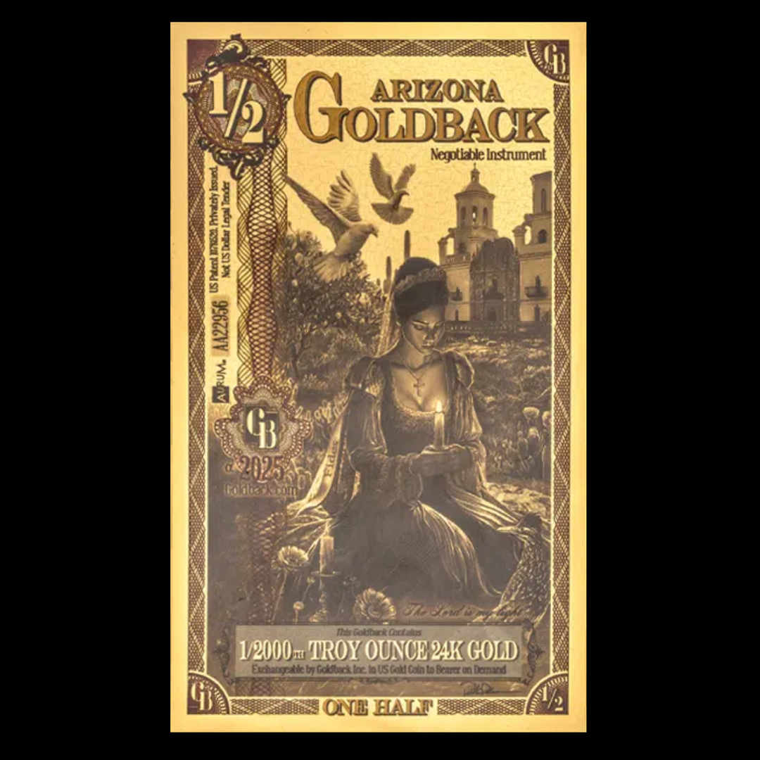 1/2 Goldback Note