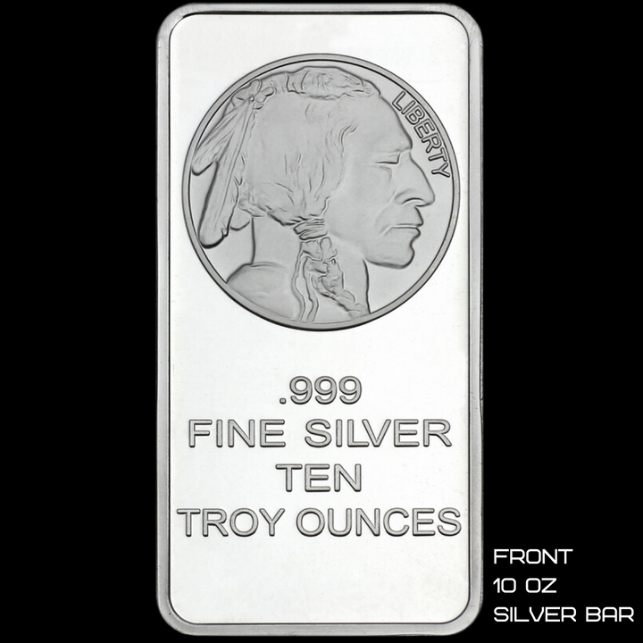 Buffalo Replica 10 oz .999 Silver Bar