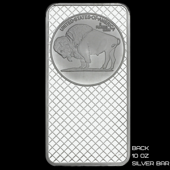 Buffalo Replica 10 oz .999 Silver Bar