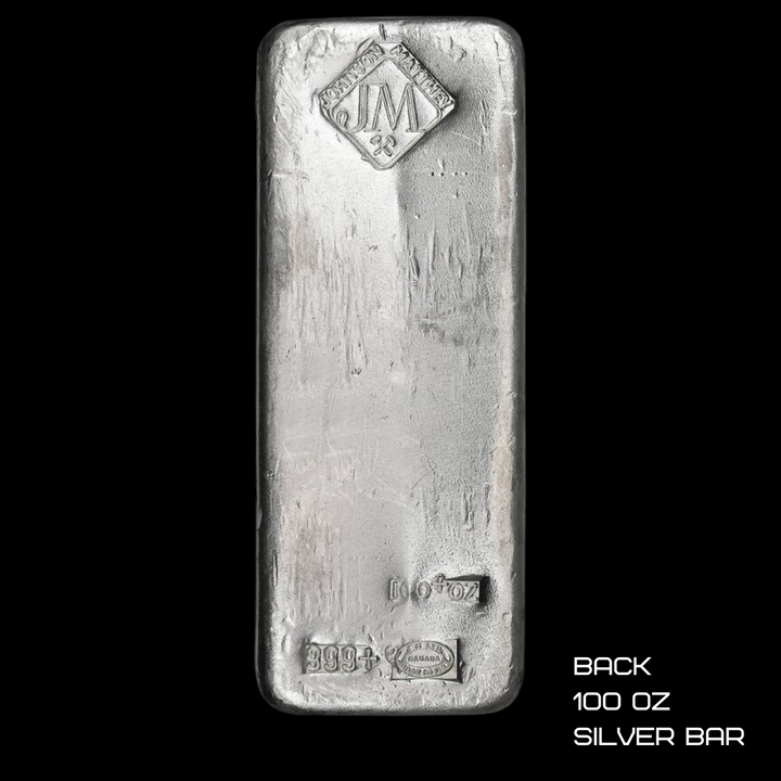 100 oz Silver Johnson Matthey Bar