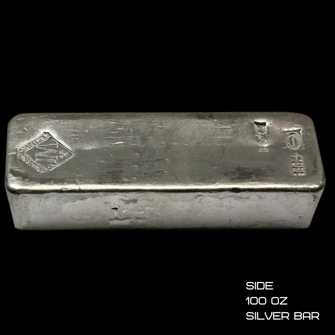 100 oz Silver Johnson Matthey Bar