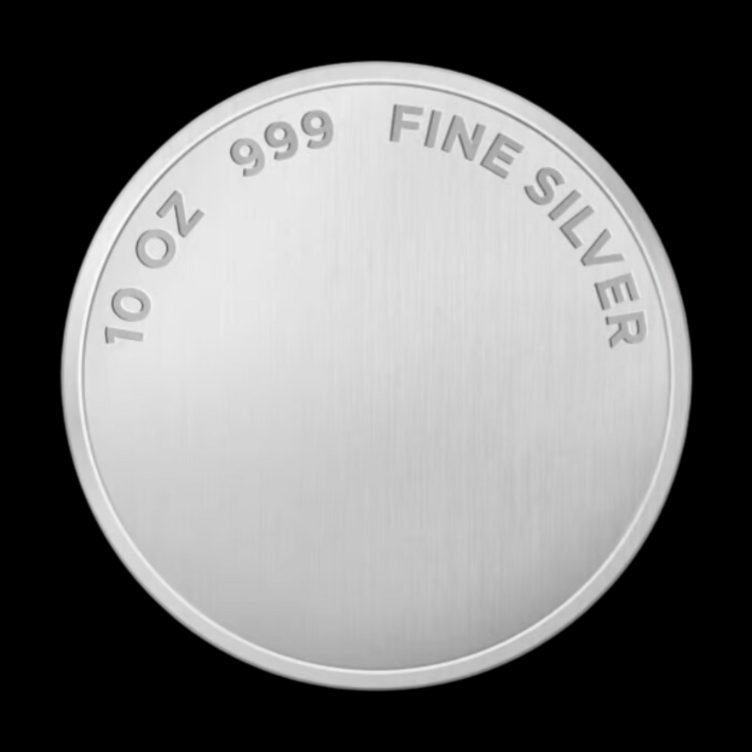 Blank 10 oz .999 Silver Coin
