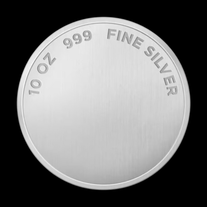 Blank 10 oz .999 Silver Coin