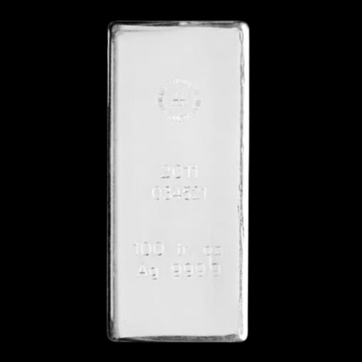 Blank 100 oz .999 Silver Bar