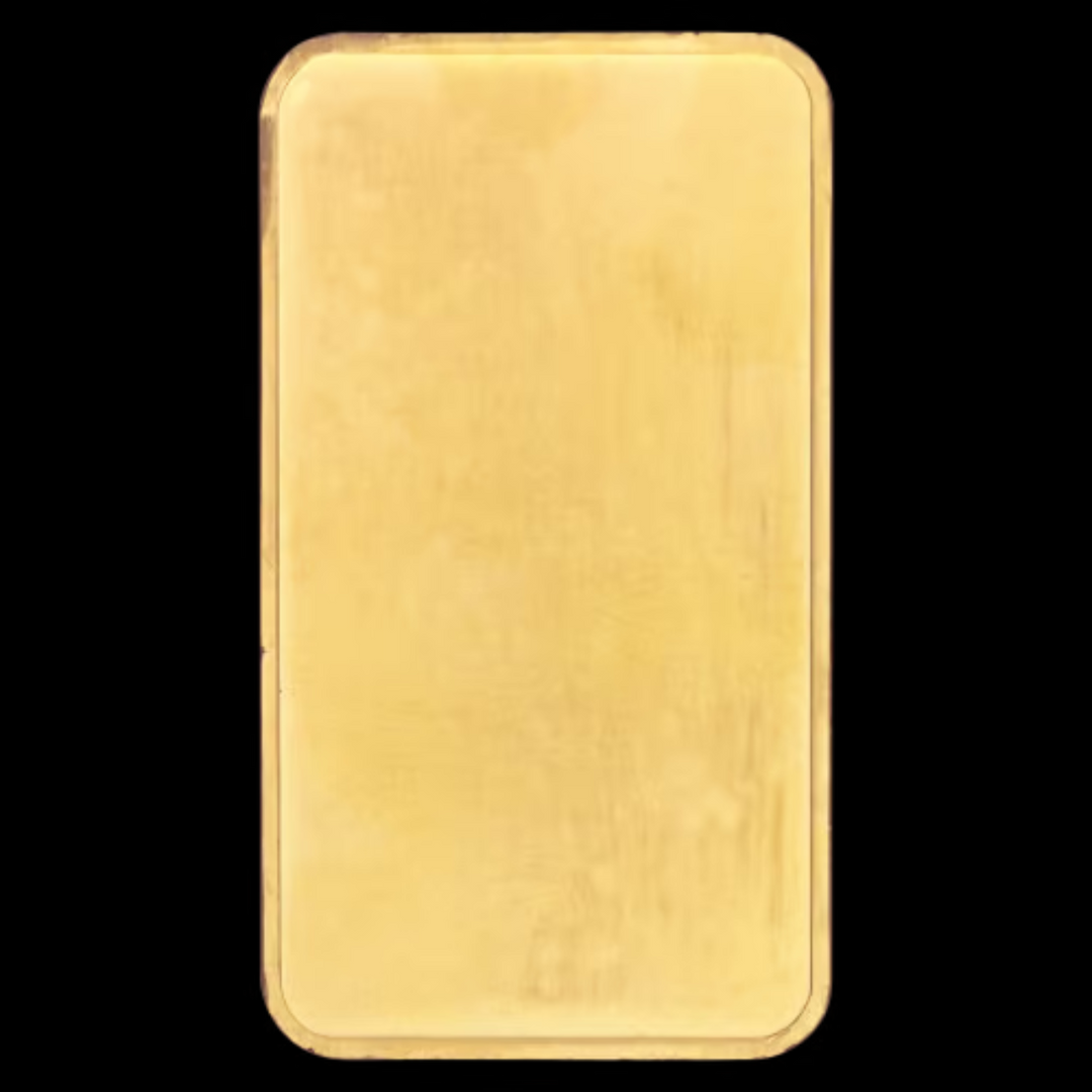 5 oz Blank Back Gold Bar | Johnson Matthey