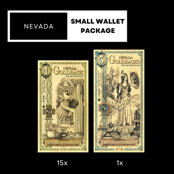 Goldback Note - Small Wallet Package