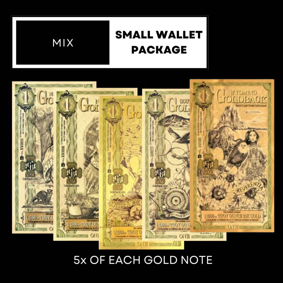 Goldback Note - Small Wallet Package