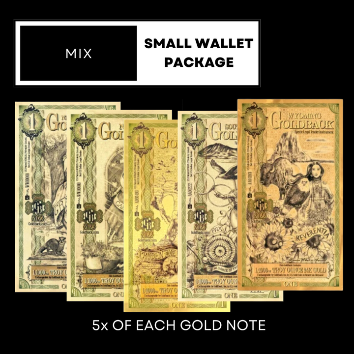 Goldback Note - Small Wallet Package