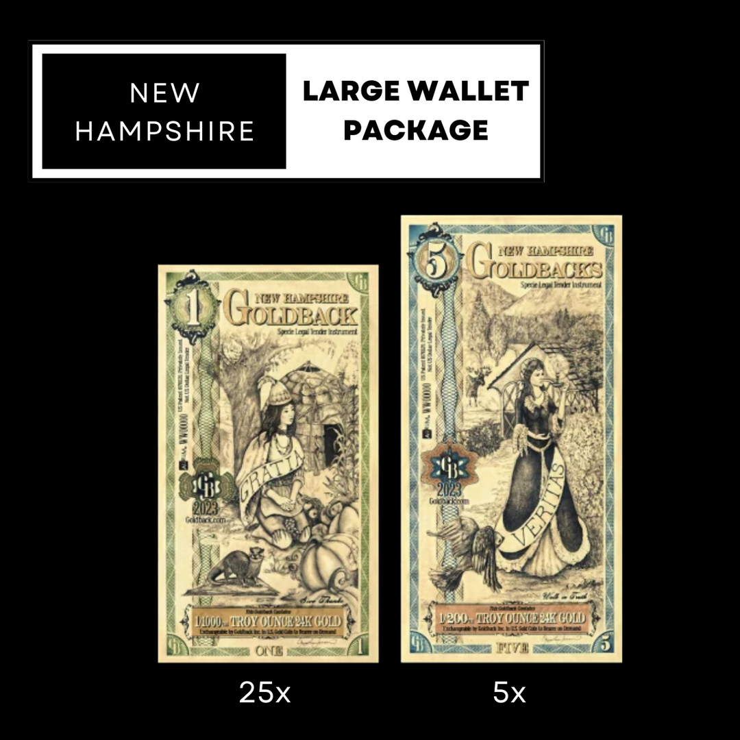 Goldback Note - Large Wallet Package