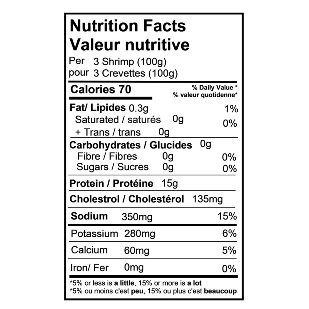 Raw Red Wild Argentina Shrimp