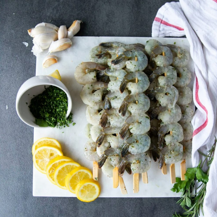 Shrimp Skewers - Herb and Garlic