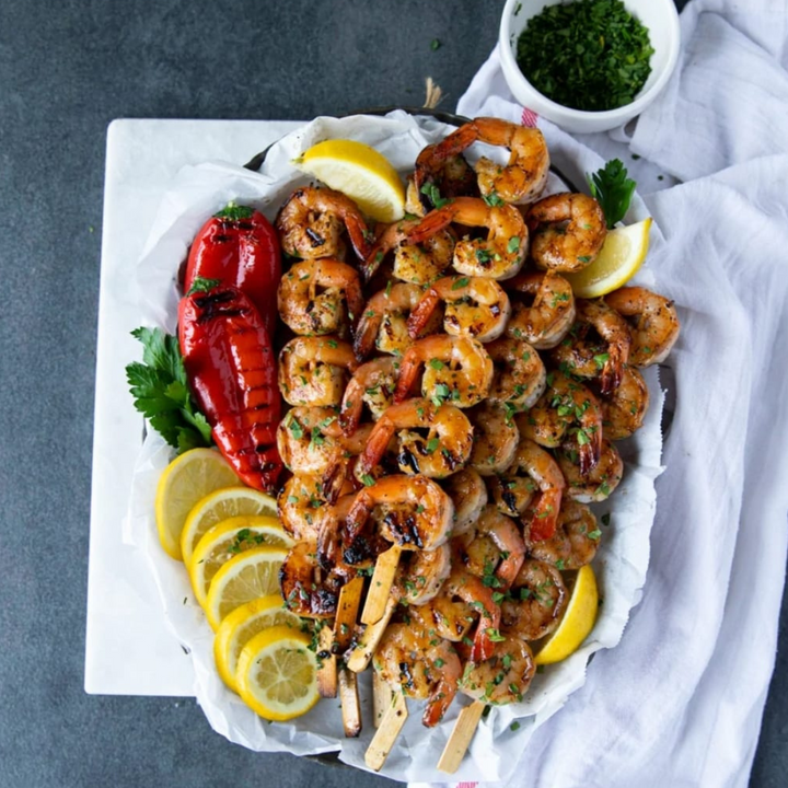 Shrimp Skewers - Herb and Garlic