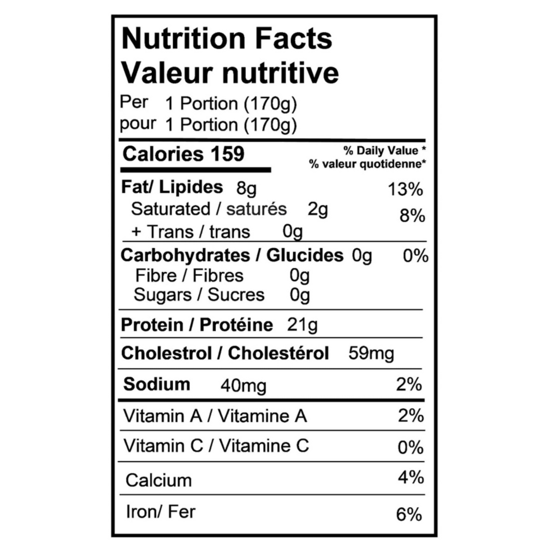 Canadian Salmon - Skinless