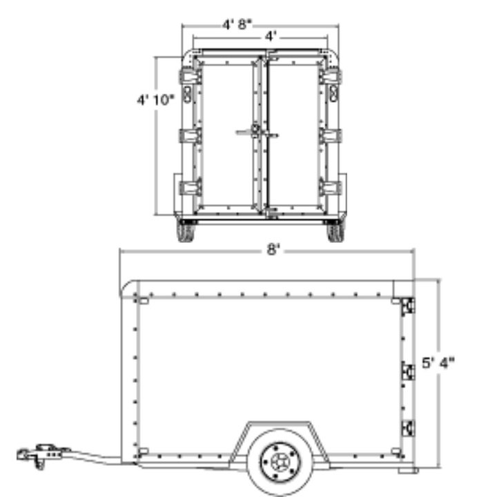 CARGO TRAILER - 4' X 8' U-HAUL