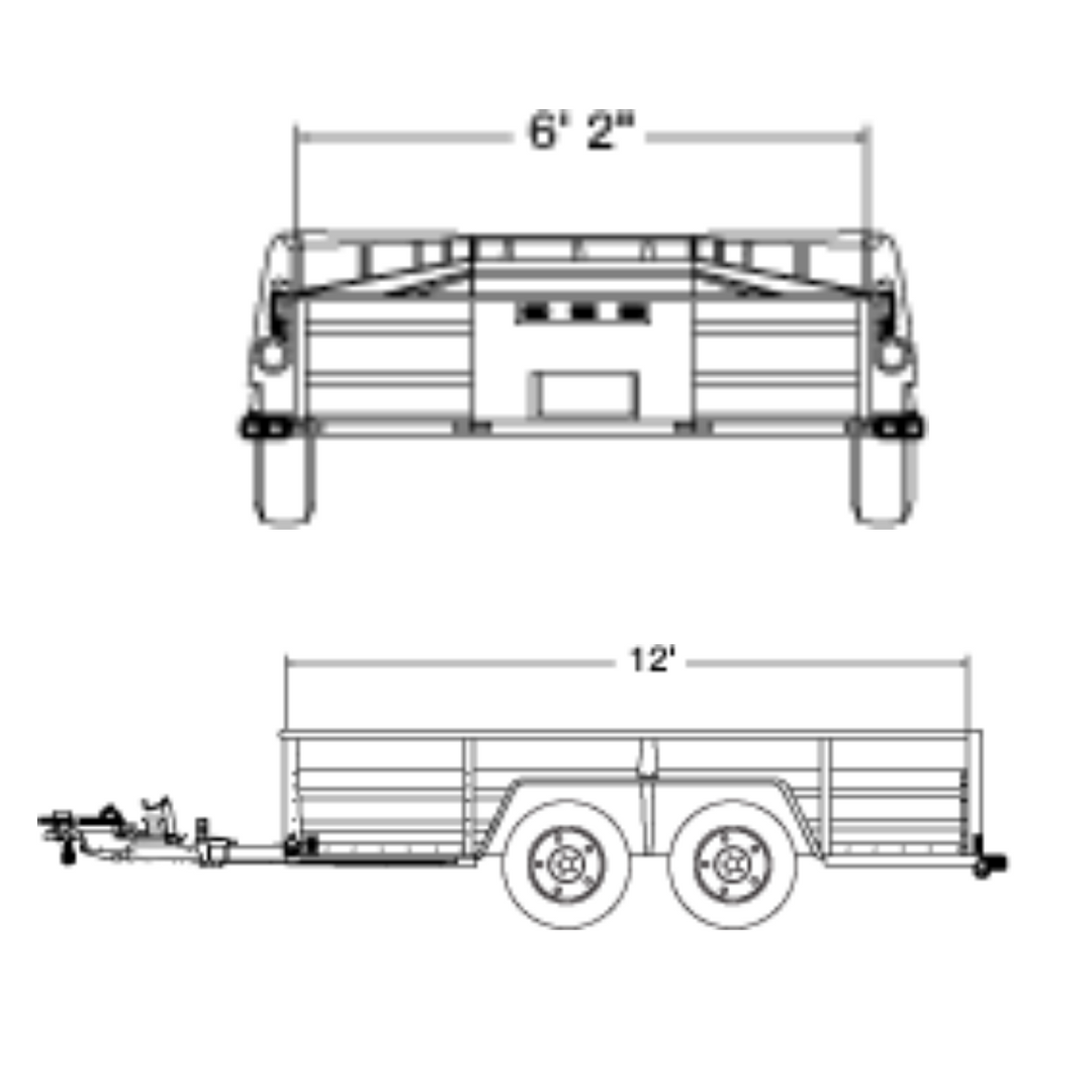 Utility Trailer - 6' x 12' U-Haul