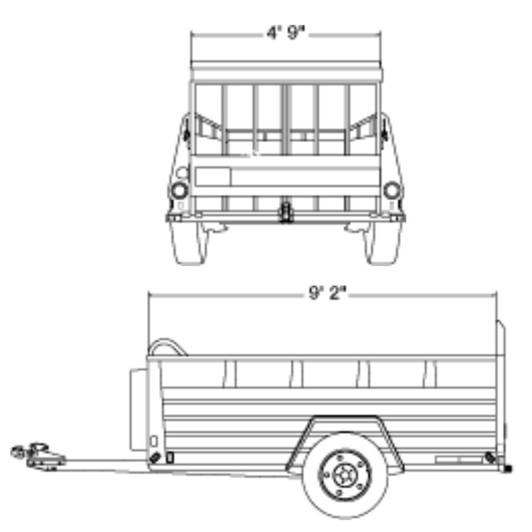 Utility Trailer With Ramp - 5' x 9' U-Haul